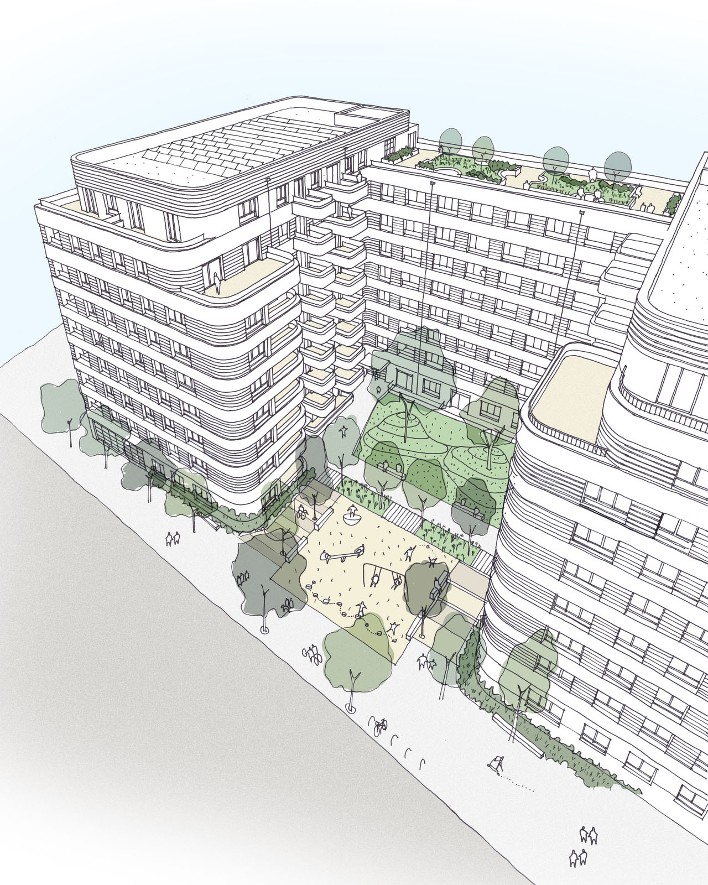 Stanta secure phase 2 at the Guinness Partnership in Bromley by Bow